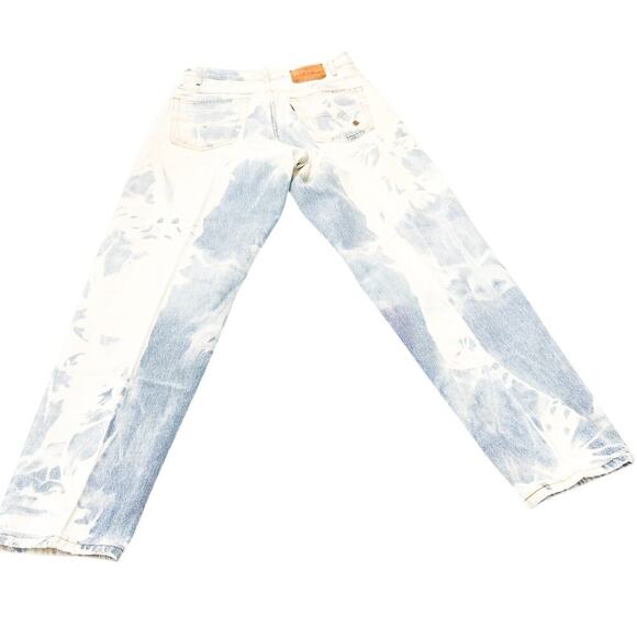 Levi's 560 Distressed Acid Wash Dyed Denim Jeans Size 33 x 32 - Picture 3 of 8